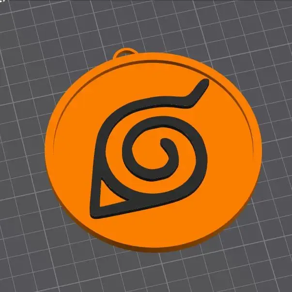 Naruto Konoa Keychain