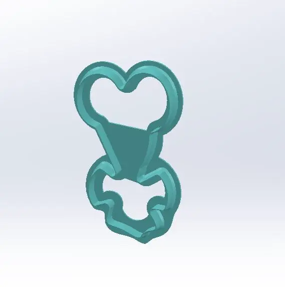 Cookie Cutters, ballons and cake with candles