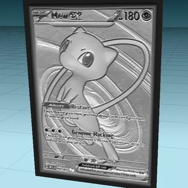 PokeLitho - Pokemon lithophane Mew ex 193/165