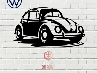 VOLKSWAGEN COCCINELLE VINTAGE - 2D WALL ART #2