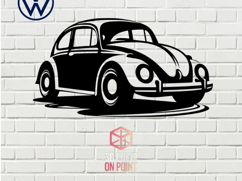 VOLKSWAGEN COCCINELLE VINTAGE - 2D WALL ART #2