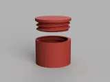 Organizer with circular containers-2