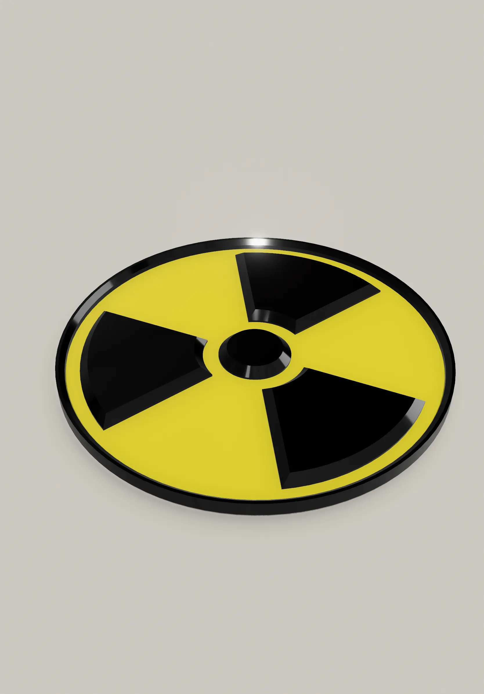Nükleer Radyasyon Logo Bardak Altlığı
