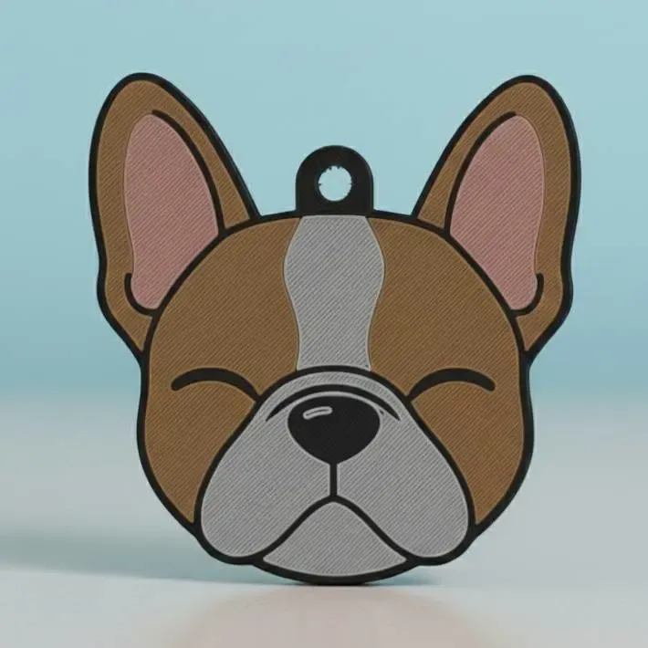 French Bulldog Keychain#3