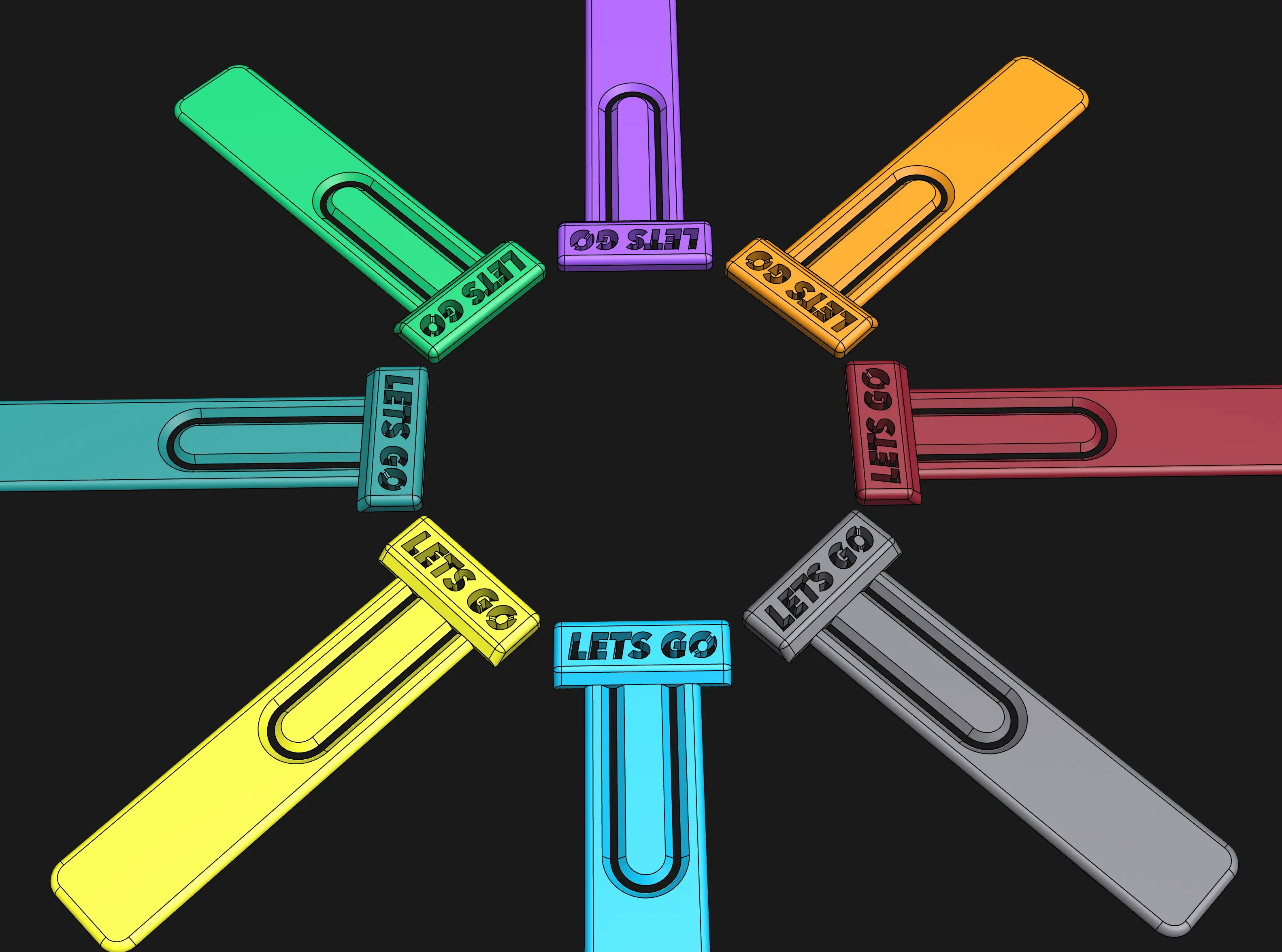 LETS GO! Bookmark