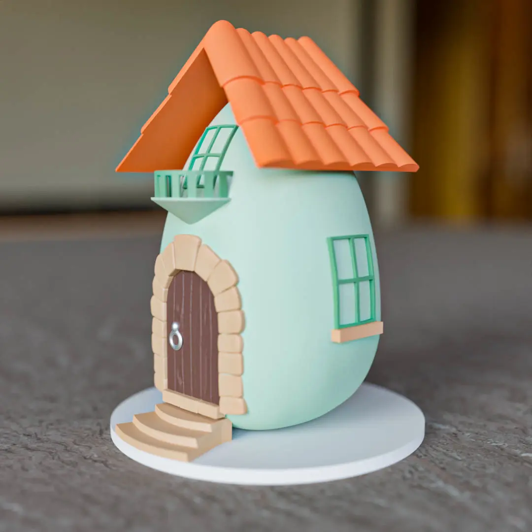 Easter egg house