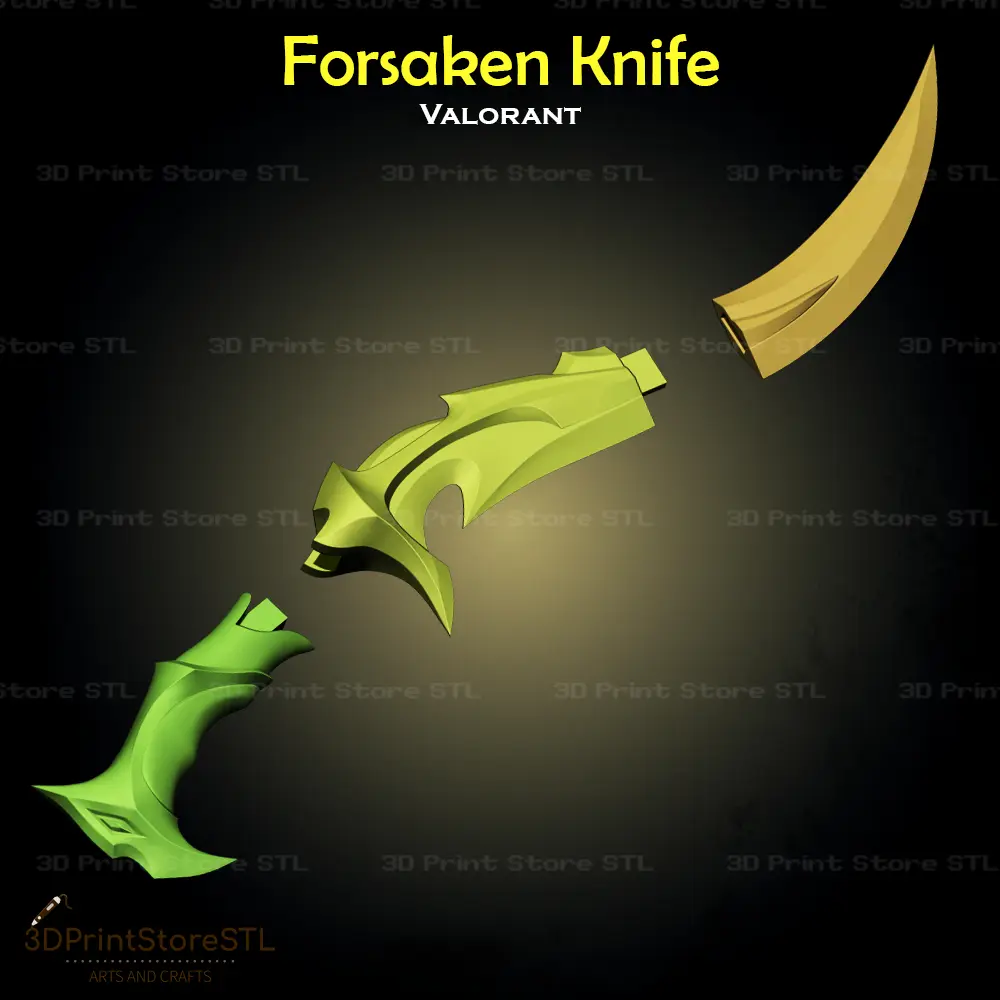 Coltello Forsaken Cosplay Valorant - File STL