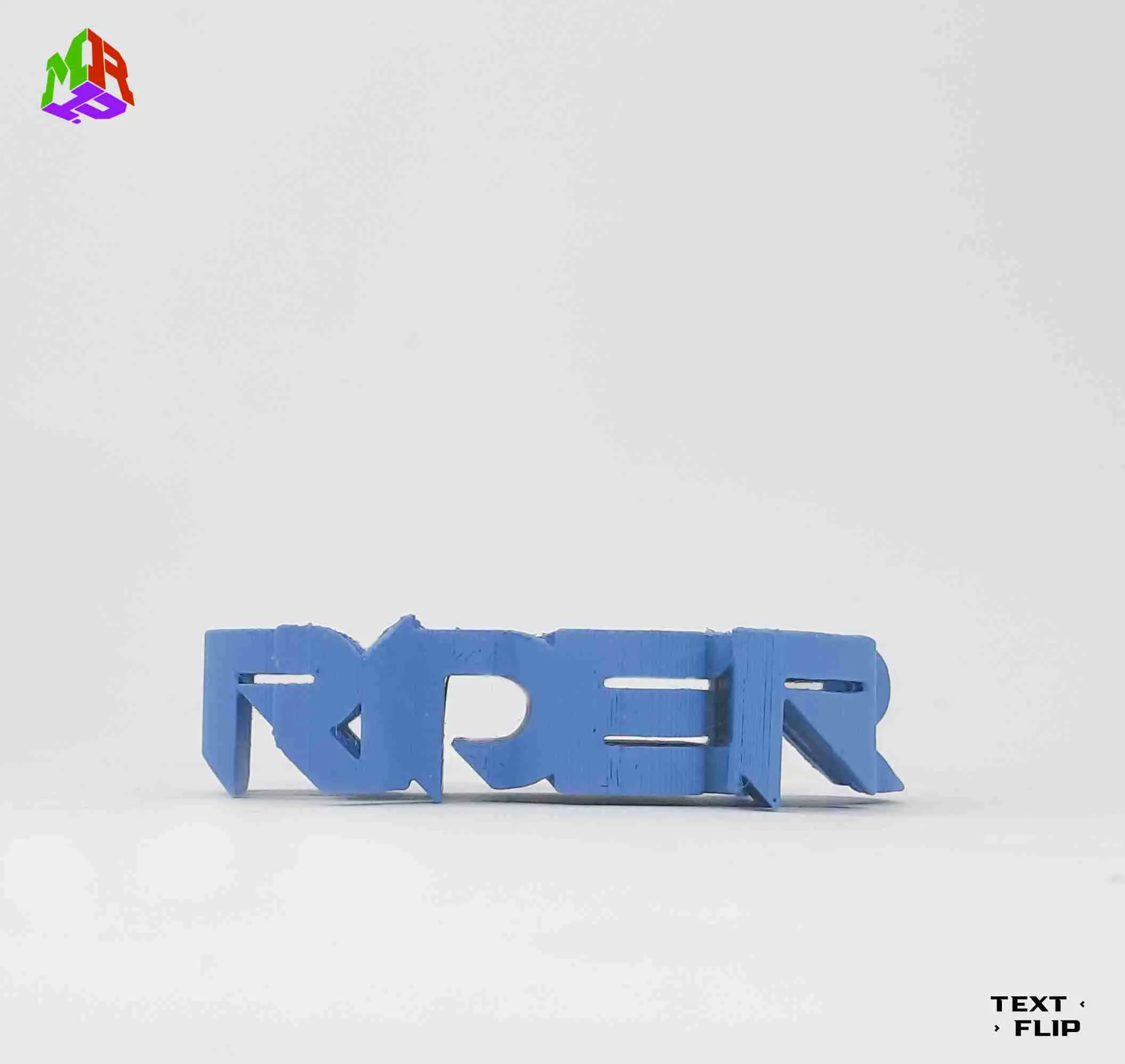 Text Flip - Rider (8 STLs)