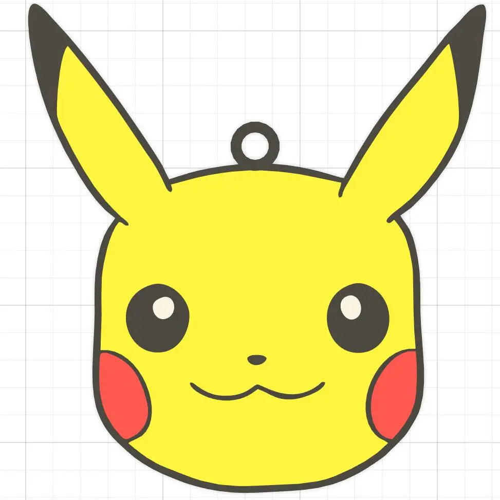 Pikachu Keychain Multicolor