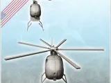 Hughes OH-6 Cayuse Loach light helicopter - miniatures warha-1