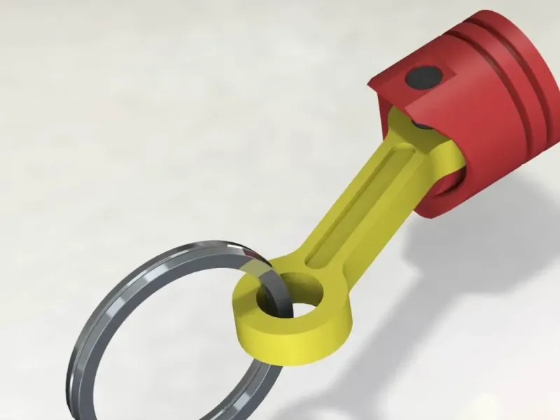 piston keychain