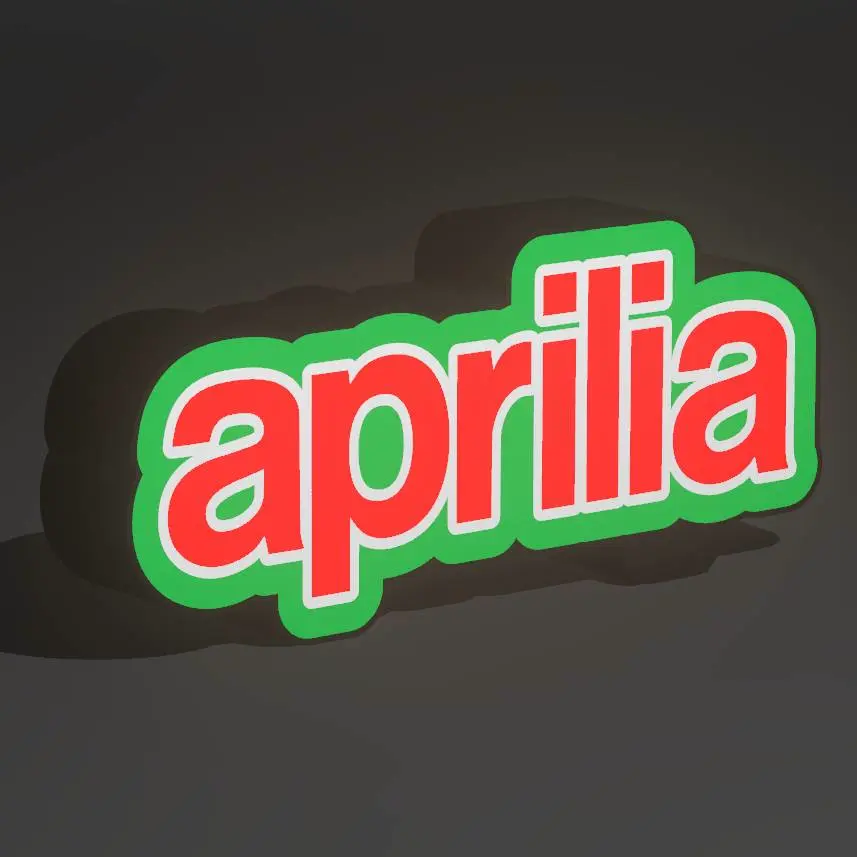 Aprilia Name Lightbox