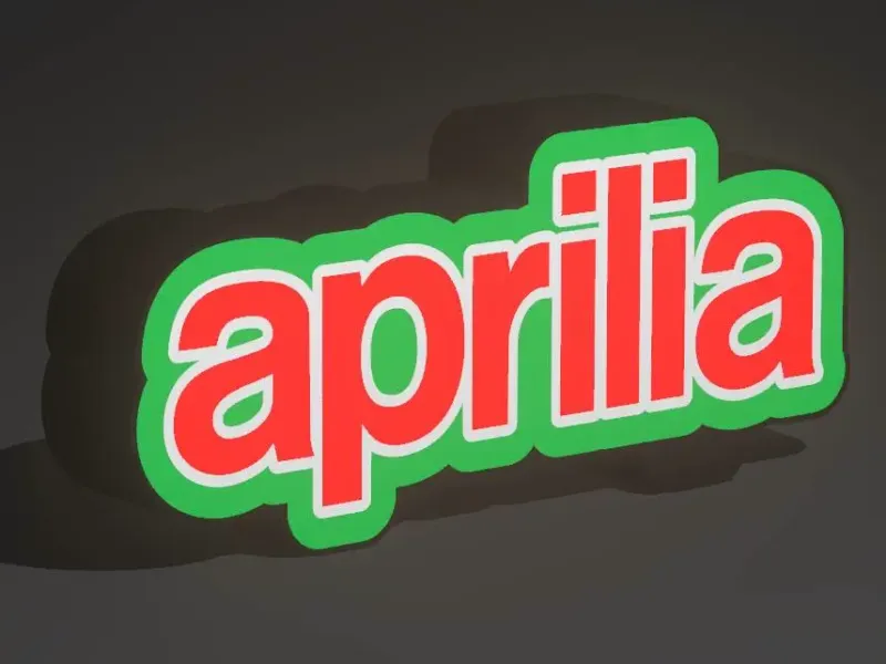 Aprilia Name Lightbox