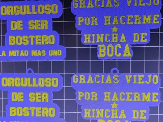 llaveros frases boca jr
