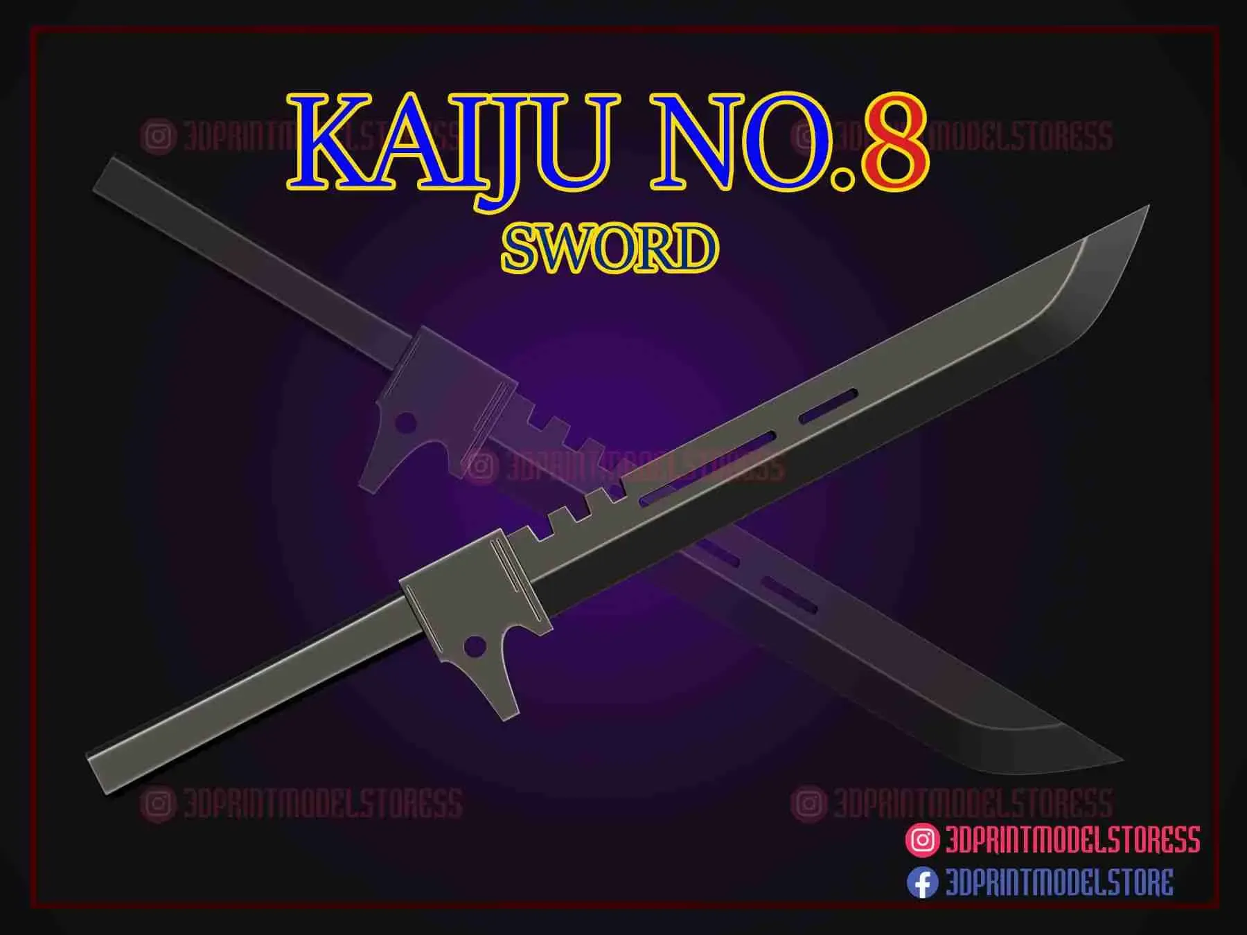 Kaiju No.8 Sword - Anime Cosplay Weapon
