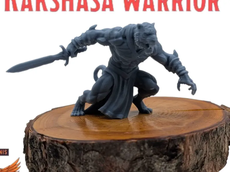 DnD TTRPG Rakshasa Krijger Miniatuur