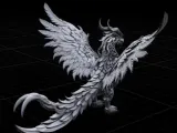 Cyber Steampunk Winged Dragon-2