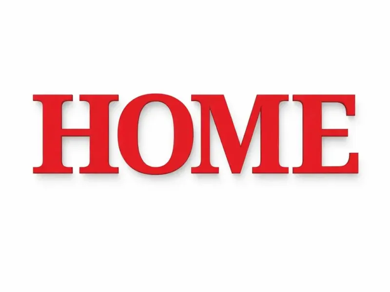 HOME Wall Decor Sign | 3D Printable Letter Art