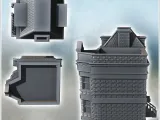 Set of two European houses with upper floor and access stair-4