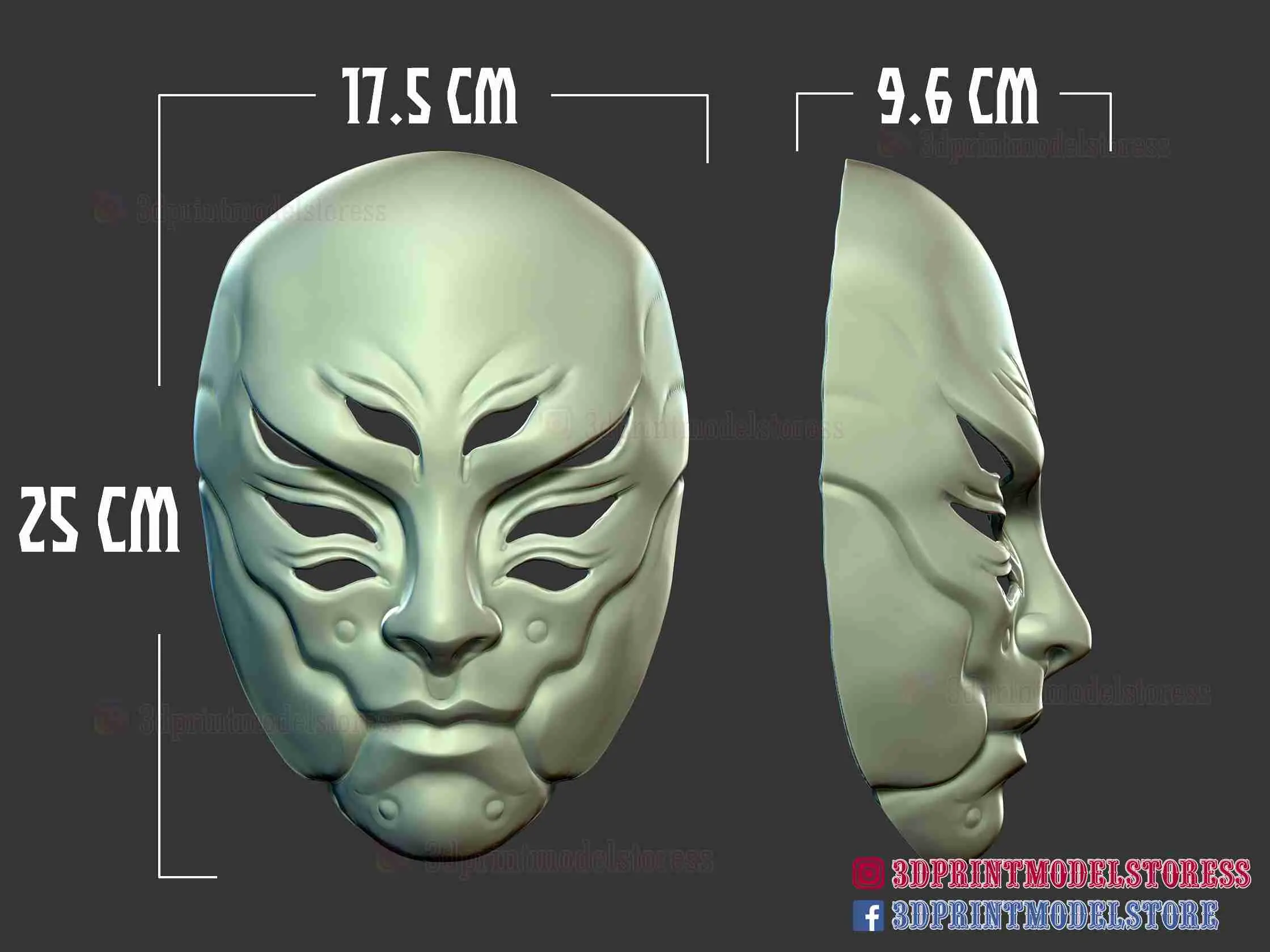 Cyborg Oni Samuray Hayalet Maske - Kabuktaki Hayalet