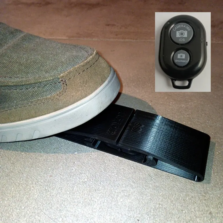 REMOTE SHUTTER RELEASE PEDAL FOR TELEPHONE CAMERAS