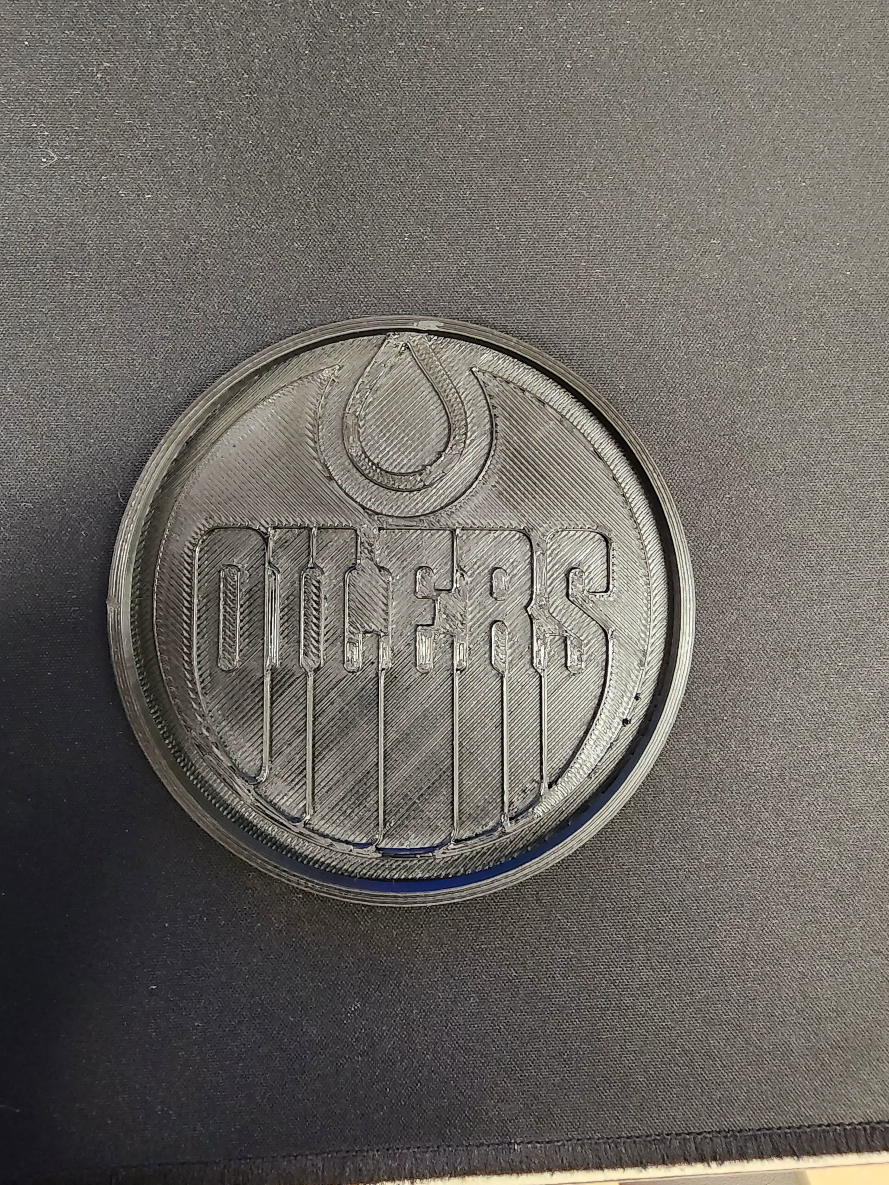 3D Printer Files | 3MF File | Oilers Coaster with holder | Creality Cloud