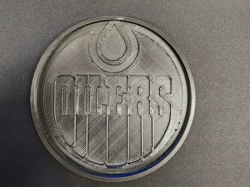 Oilers Coaster with holder