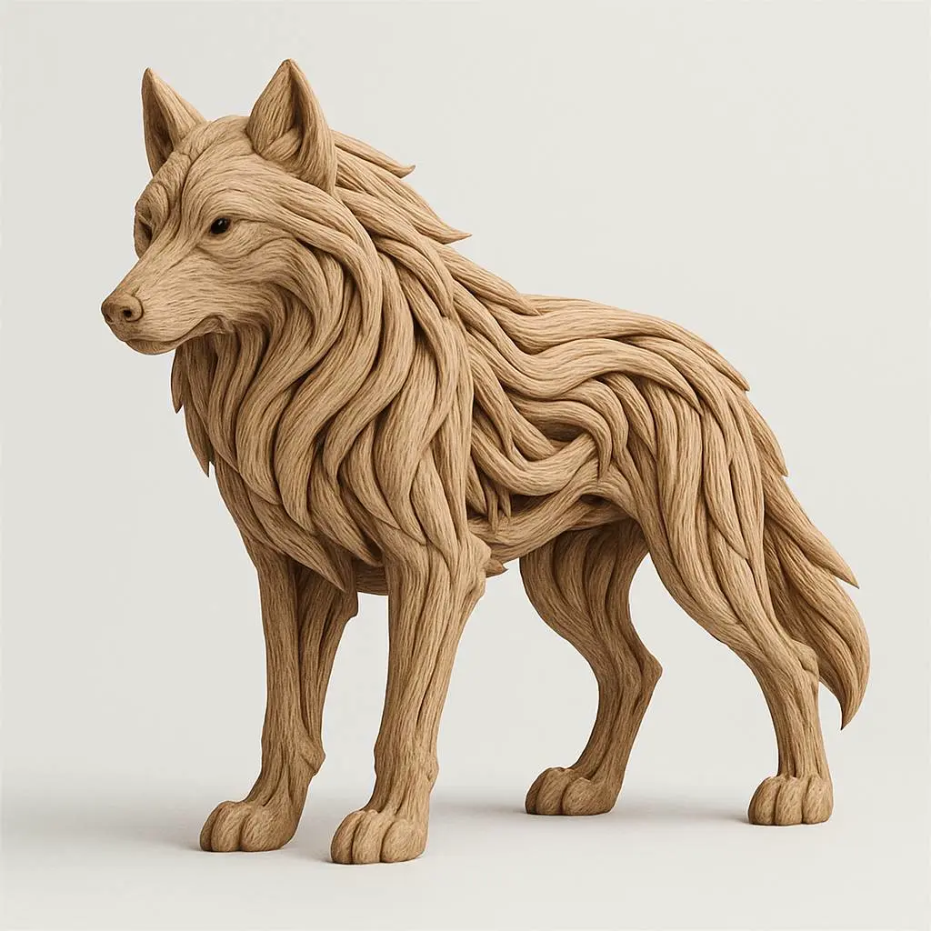 Wolf Roots 3D Printer Files | 3MF File | Wolf - Roots of Life – The Wooden ...