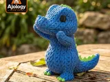 Knitted Cute Crocodile – STL & 3MF Files for 3D Printing-2