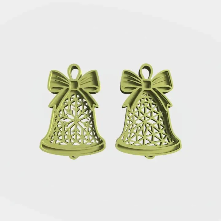 Flat Bell Ornament
