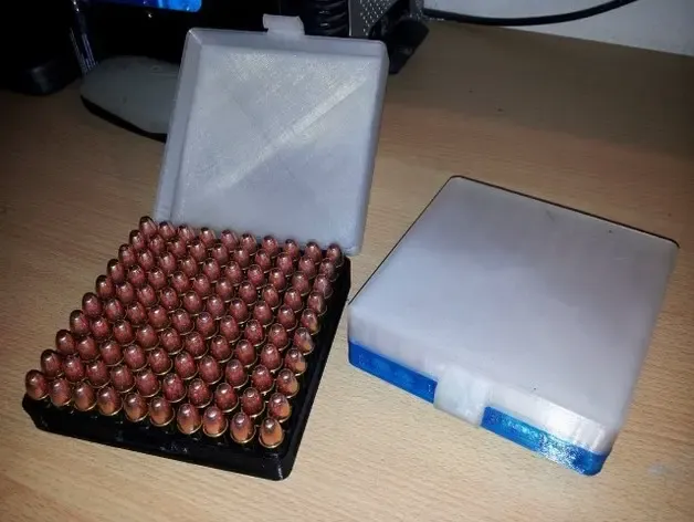 100 round 9mm ammo box