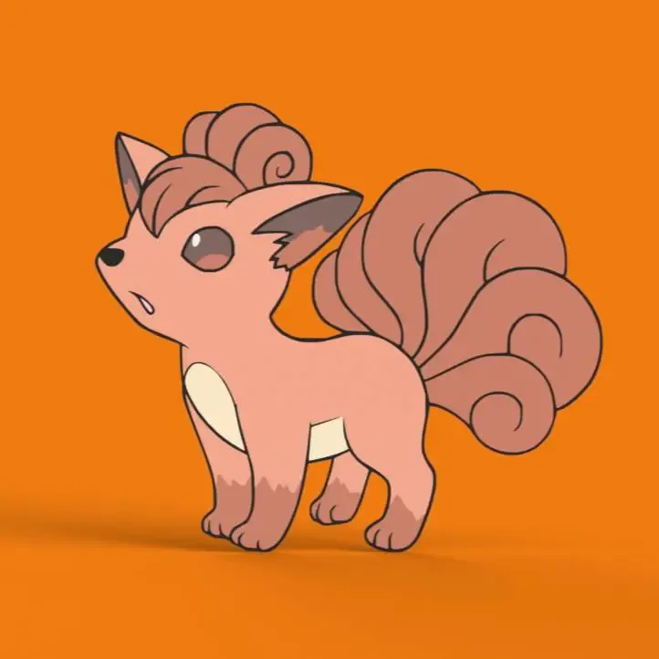 Vulpix Wall Art