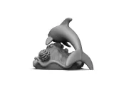 Dolphin sculpture-2