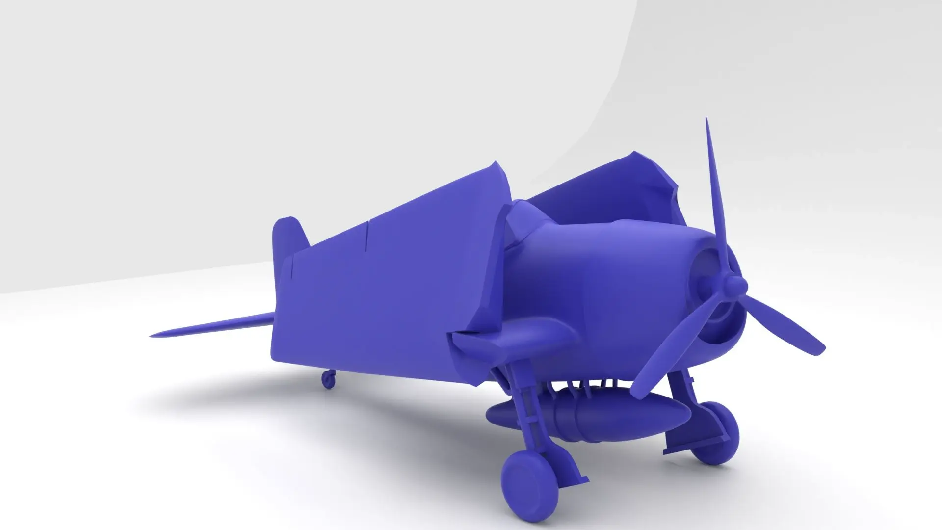 Grumman F6F Hellcat folded