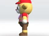 Aj Alpaca STL file 3D Model Roblox Piggy 3mf Multicolor-2