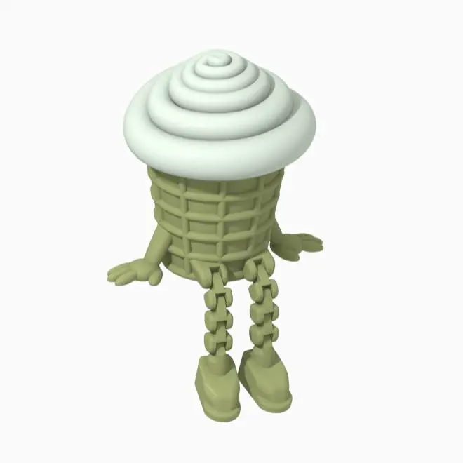 🍦 Ice Cream Guy – Funny STL Figure for 3D Printing 🍦🤣