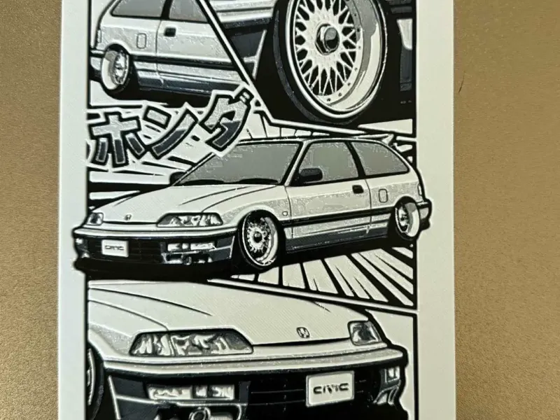EF Honda Civic JDM art