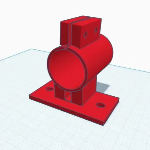 DC motor mount to extrusion rail