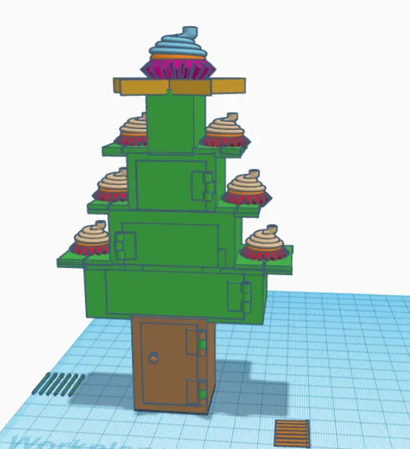 CHRISTMAS CUPCAKE STAND AND SWEET STASHER