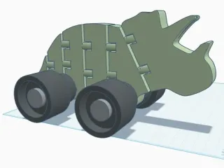 Flexi Triceratops Truck toy