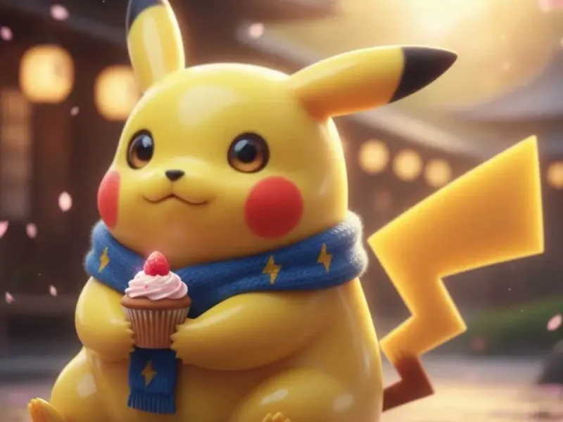 cute chubby pikachu