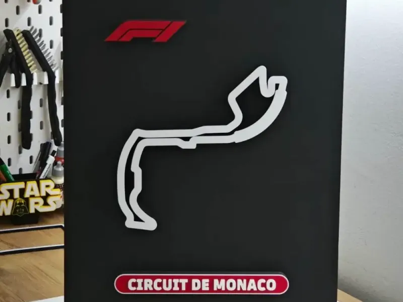 Monaco Formula 1 Track Lightbox
