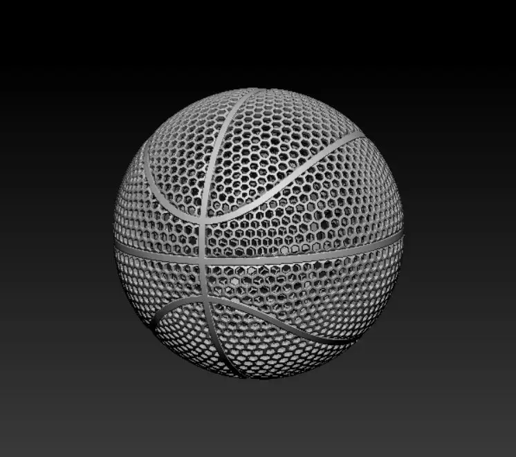 AIRLESS BASKETBALL - STL & 3MF MULTICULOR