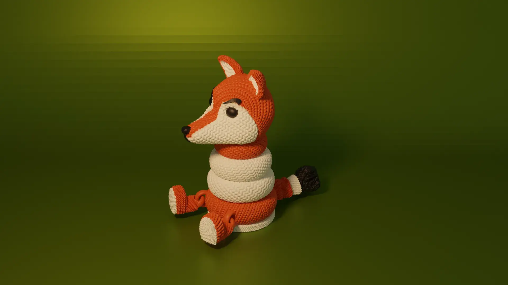 Tığ İşi Örme İstifleme Oyuncağı Foxy
