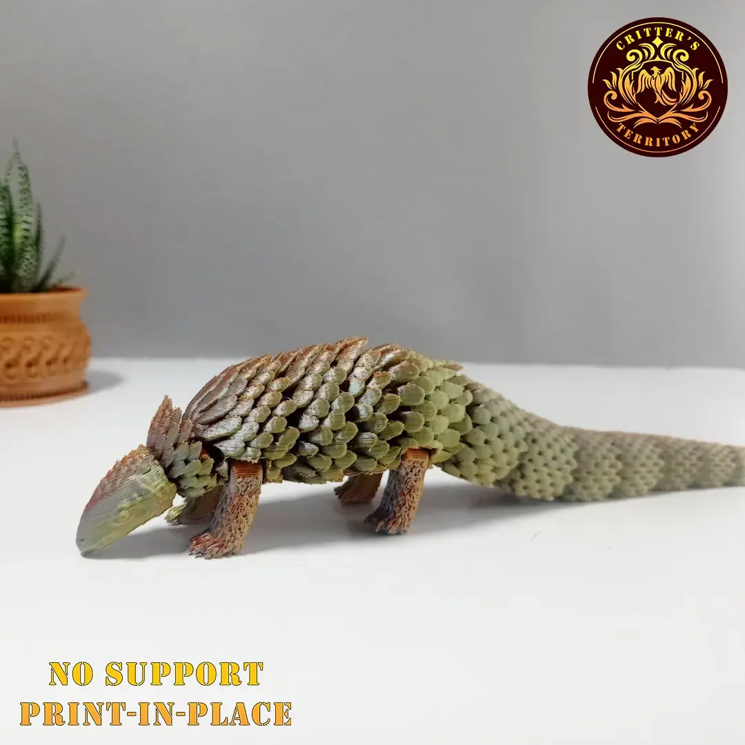 Articulated print-in-place Cute Pangolin
