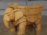 Armored Elephant Planter Box 3D STL Model-2