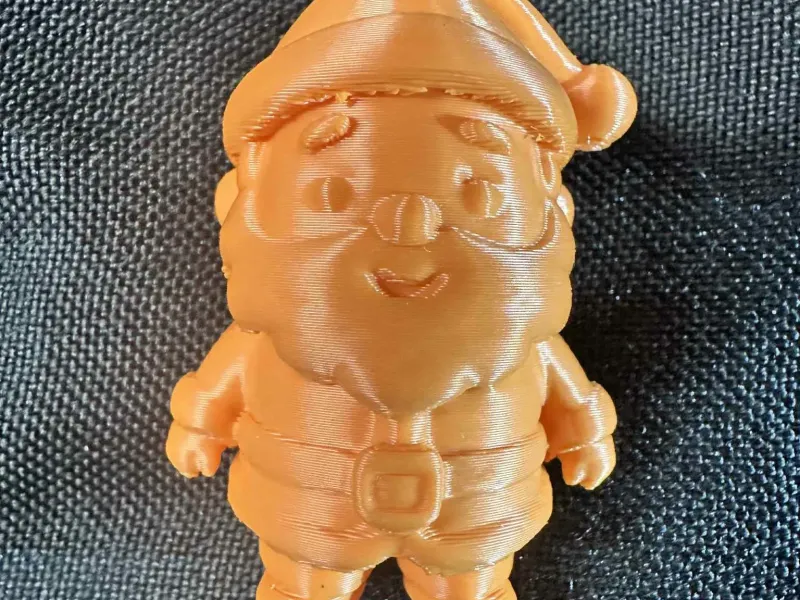 Jolly Stylized Santa Claus Doll Figurine