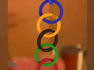 Olympic Ring Keychain