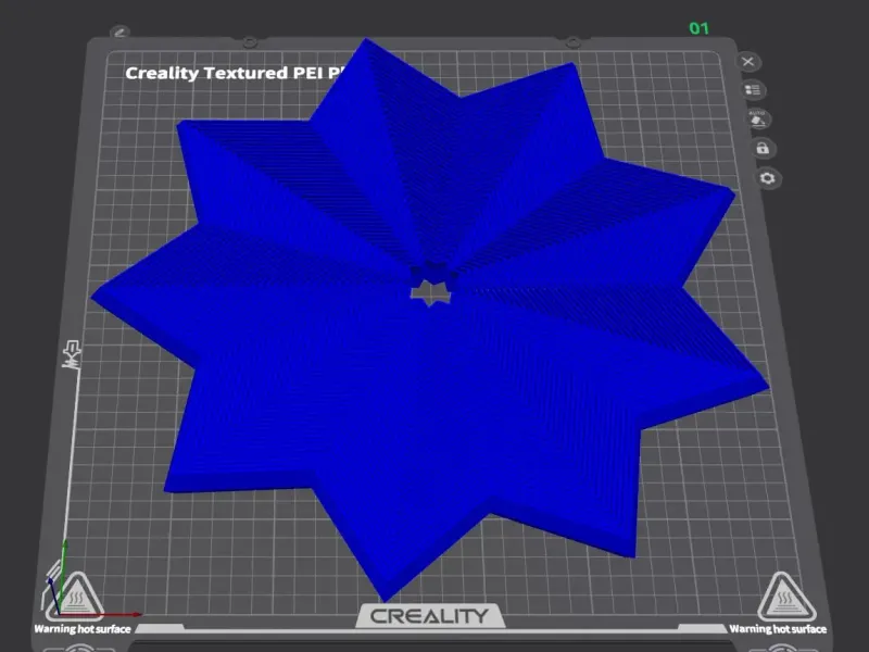Large Format Fractal Fidget Star V2 Open Center
