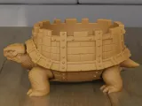 Armored Turtle Planter Container Fantasy Garden Decor-1